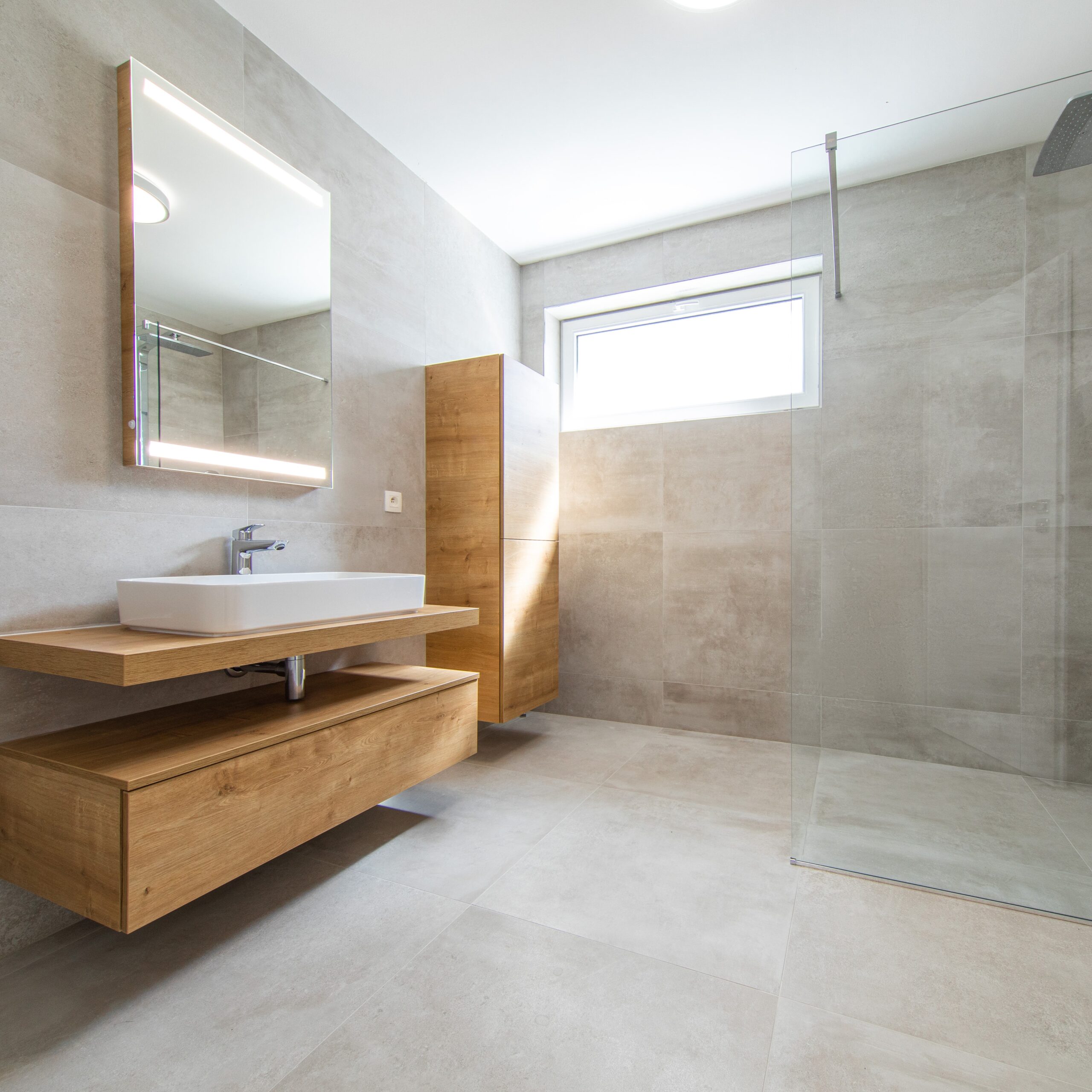 modern bathroom in new build house